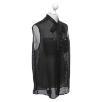 Iro Silk blouse in black / silver