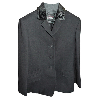 Gianni Versace giacca lana nera