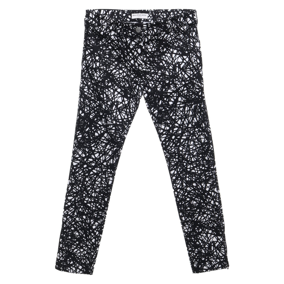 Balenciaga Jeans in Schwarz/Weiß