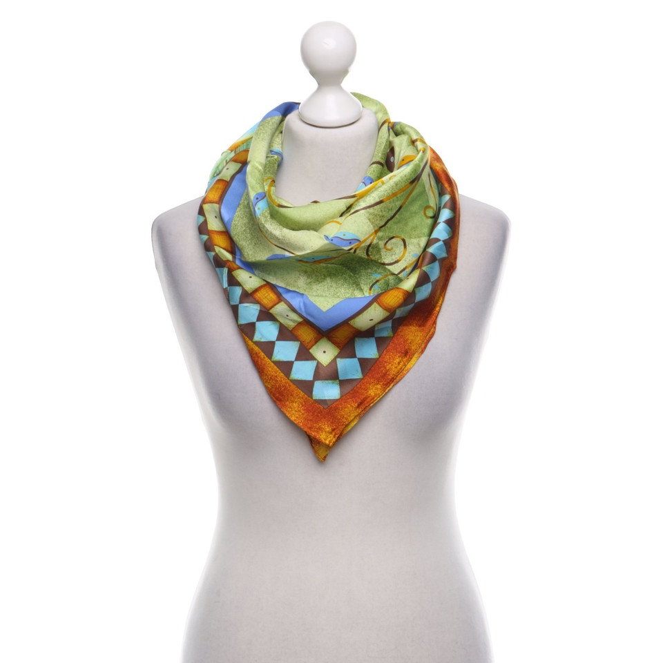 Guy Laroche Silk scarf with pattern - Buy Second hand Guy Laroche Silk ...