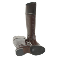 Philosophy Di Alberta Ferretti Boots Leather in Bordeaux