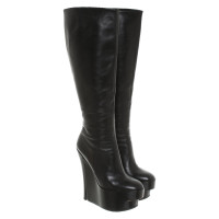 Louis Vuitton Bottes en Cuir en Noir