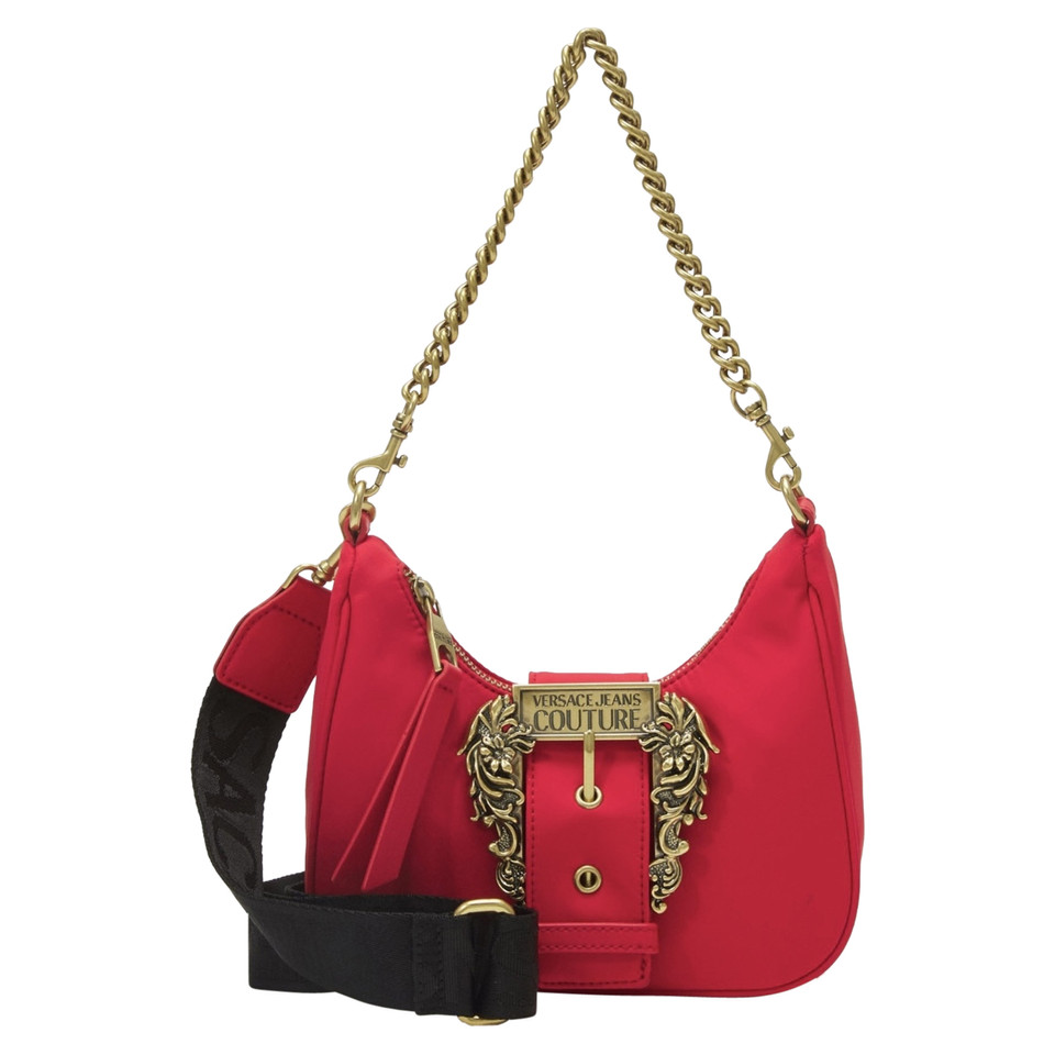 Versace Reisetasche aus Leder in Rot