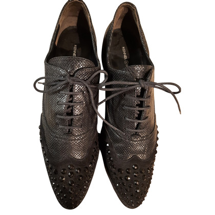 Kennel & Schmenger Chaussures à lacets en Cuir en Noir