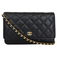 Chanel Wallet on Chain Leather in Black