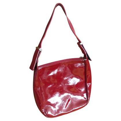 Furla Shoulder bag Patent leather in Red