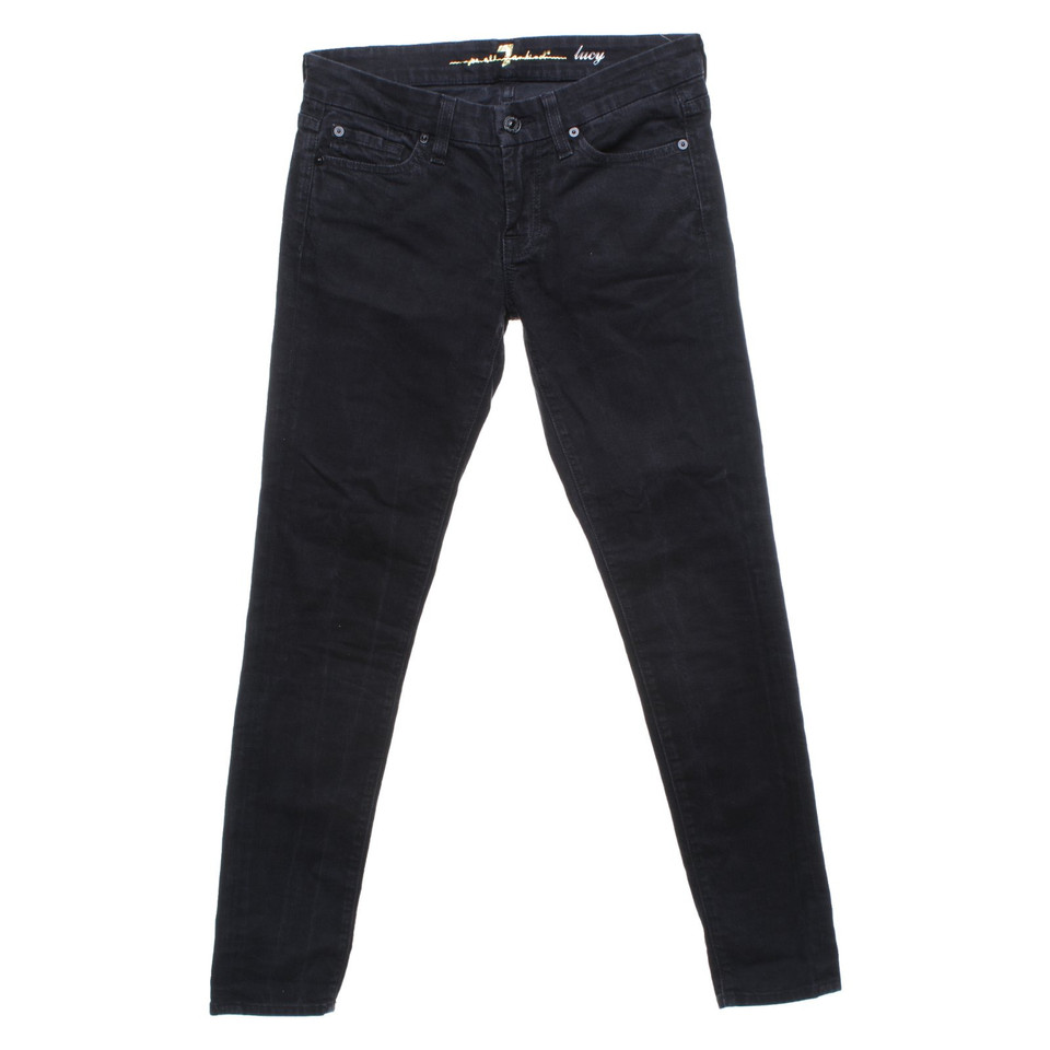 7 For All Mankind Jeans in Cotone in Nero