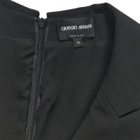 Giorgio Armani Black Sheath cloak lapel collar