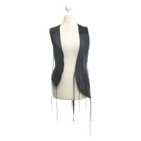 Ann Demeulemeester Vest in zwart