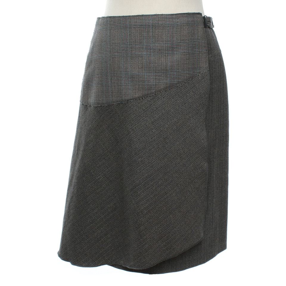 Veronique Branquinho Skirt Wool in Grey