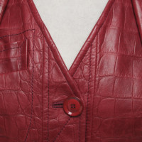 Christian Dior Lederen jas in reptielenlook