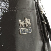 Coach Borsetta in Pelle verniciata in Grigio