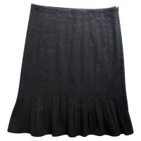 Catherine Malandrino Black midi skirt with folds 