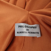 Philosophy Di Alberta Ferretti Kleid in Orange/Schwarz