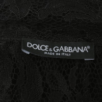Dolce & Gabbana Camicetta di pizzo nera