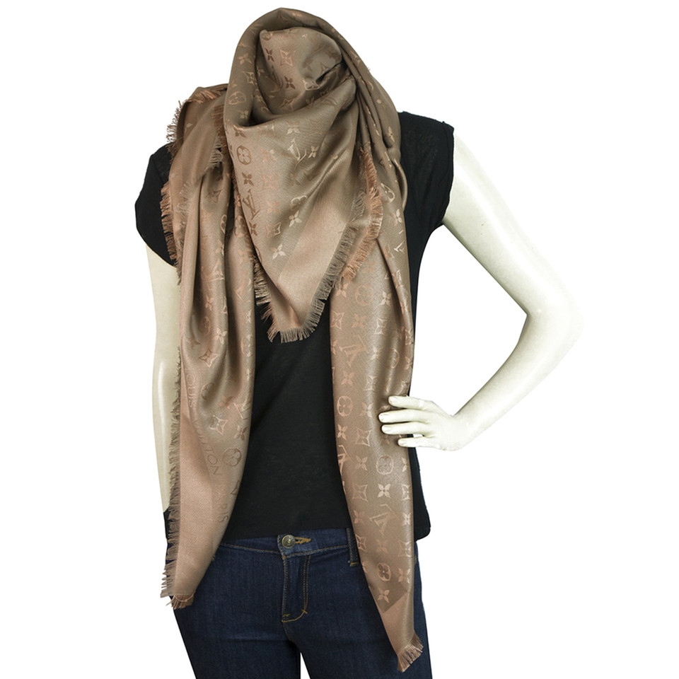 Louis Vuitton Scarf/Shawl Silk in Brown