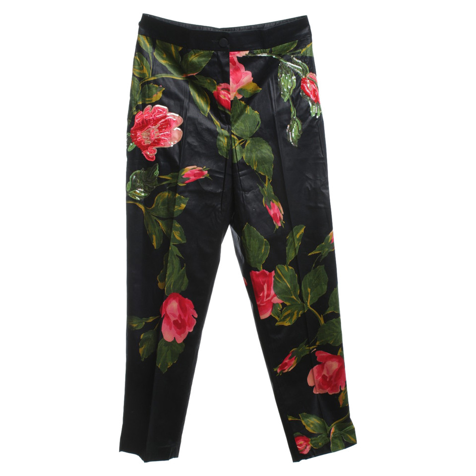 Blumarine Pantaloni con un motivo floreale