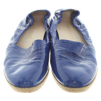 Kennel & Schmenger Slipper/Ballerinas aus Lackleder in Blau