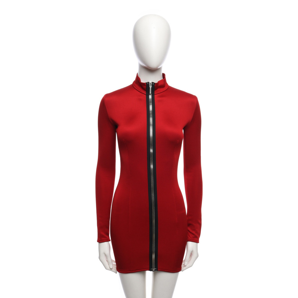 Anthony Vaccarello Robe en Rouge