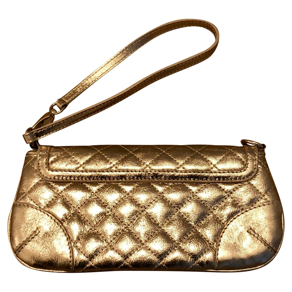 Burberry Clutch Bag Leather in Gold