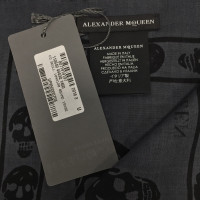 Alexander McQueen Skull Schal in Grau 