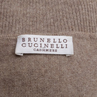 Brunello Cucinelli Roll collar sweater in beige