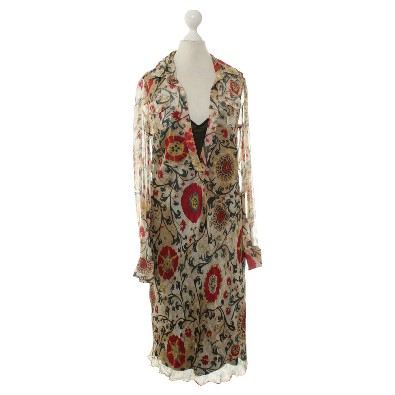 Diane Von Furstenberg Silk dress with flower pattern