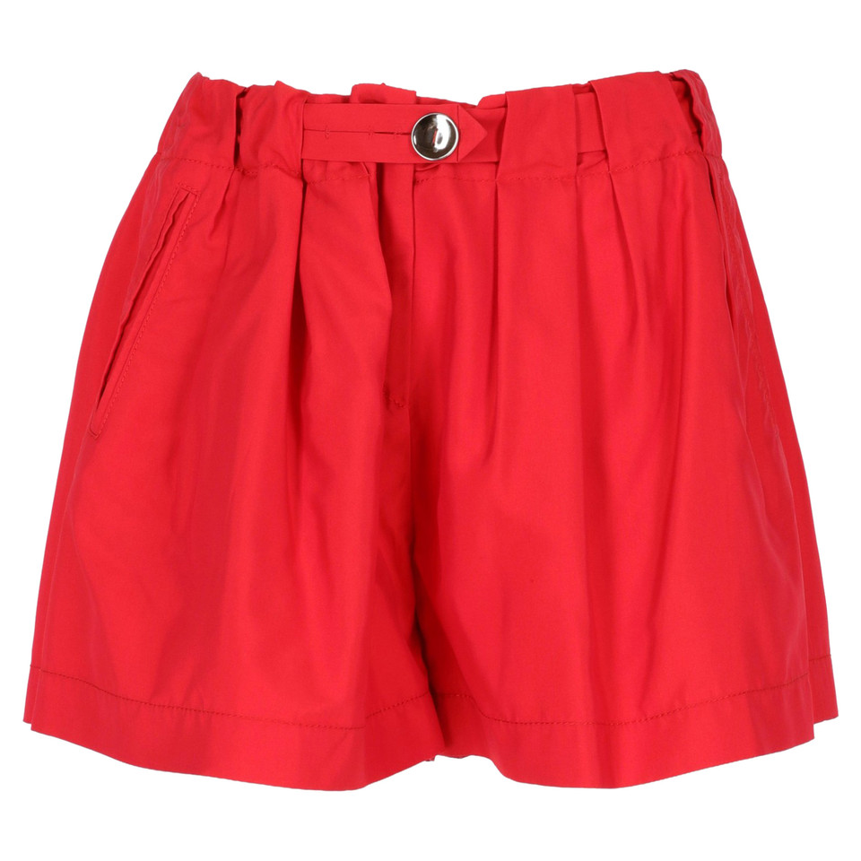 John Galliano Shorts aus Seide in Rot