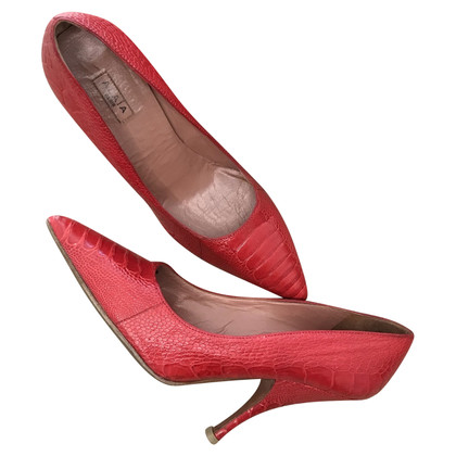 Alaïa Pumps/Peeptoes Leather in Red