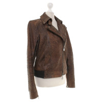 Patrizia Pepe Leather jacket in brown
