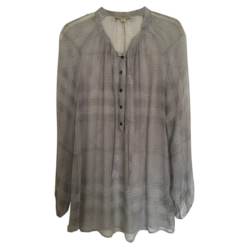 Burberry Zijden blouse met patroon