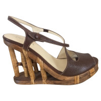 Prada Bamboo wedges