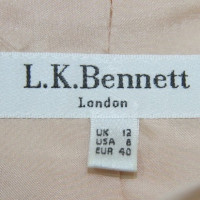 L.K. Bennett Seidenkleid in Beige