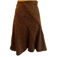 Dkny Skirt Wool in Brown