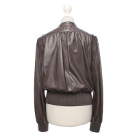 Halston Heritage Jacket/Coat Leather in Taupe