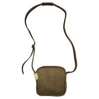 Borbonese Shoulder bag Suede in Taupe