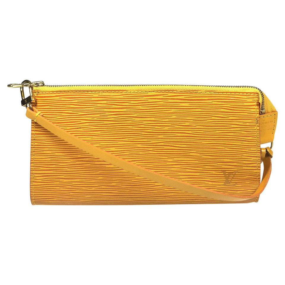 Louis Vuitton Accessori Pochette in pelle Epi gialle