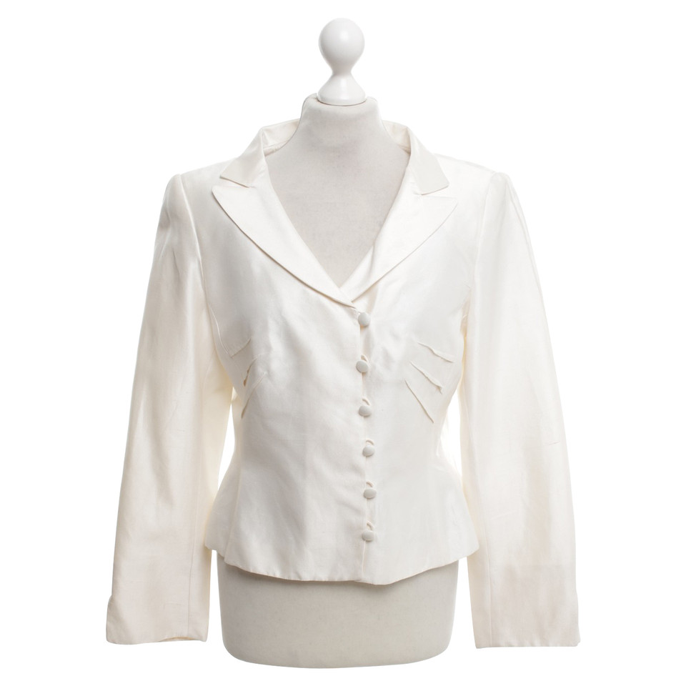 Rena Lange Silk blazer in cream
