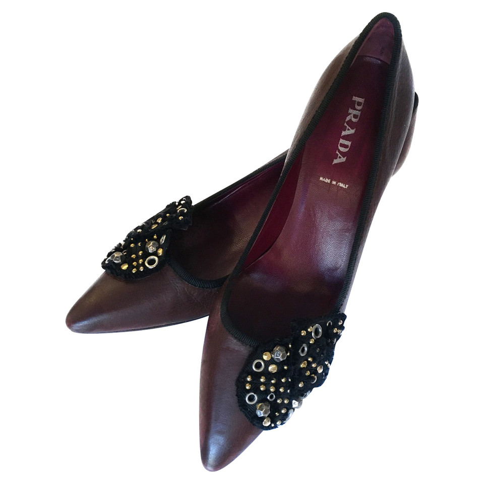 Prada pumps bordeaux