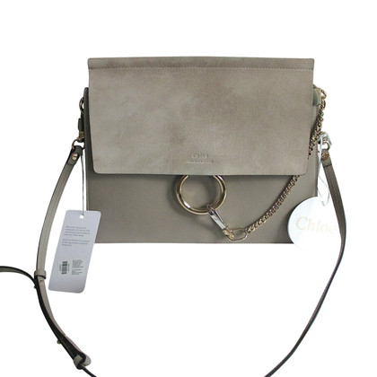 Chloé Faye Bag Leather in Grey