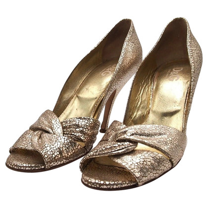 D&G Pumps/Peeptoes Leather in Gold