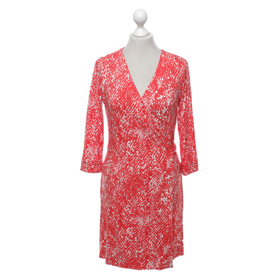 Diane Von Furstenberg Kleid in Rot mit Muster