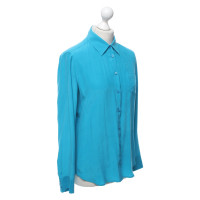 Equipment Top Silk in Turquoise