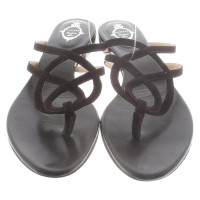 Unützer Leather sandals in dark brown