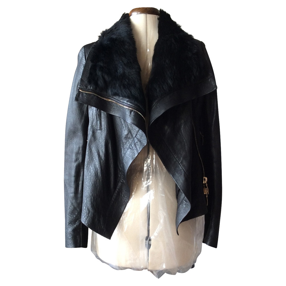 Amen Jacket/Coat Leather in Black