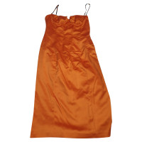 Just Cavalli Kleid aus Baumwolle in Orange