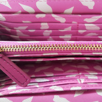 Diane Von Furstenberg Pink Wallet ' Lips "