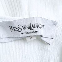 Yves Saint Laurent Oberteil aus Baumwolle in Weiß