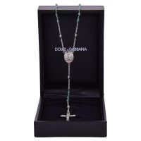 Dolce & Gabbana Collana color argento con pendente a croce