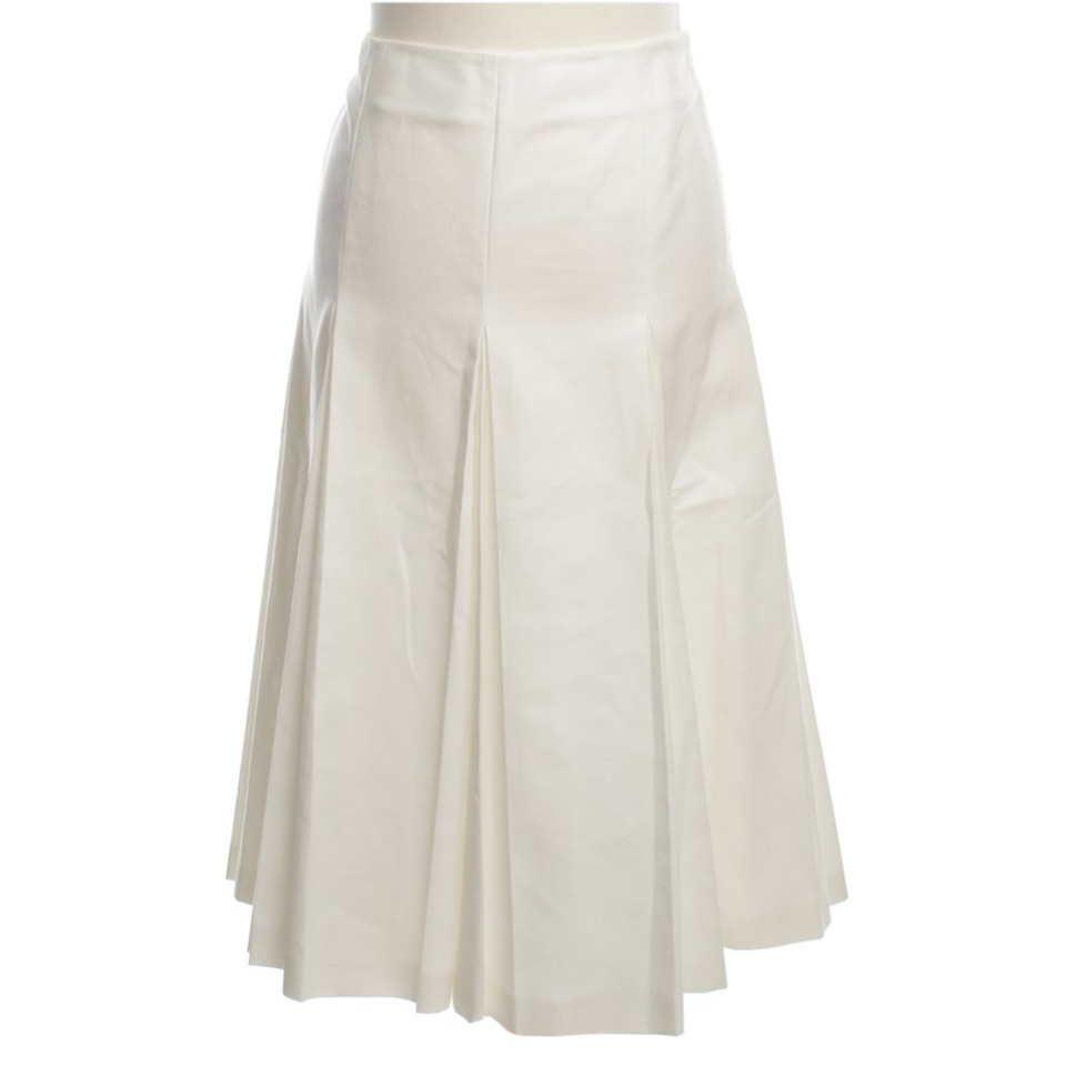 Max Mara Pleated skirt in white